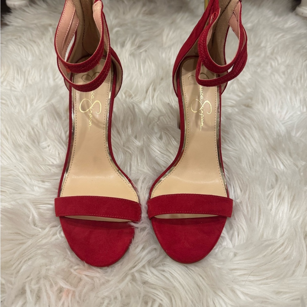 Jessica Simpson Red Suede Heels